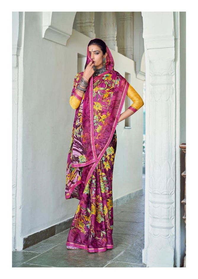 Kashvi Sara Ethnic Wear Wholesale Printed Designer Sarees Catalog